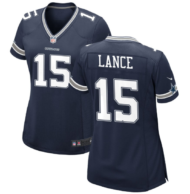 Trey Lance Dallas Cowboys navy jersey