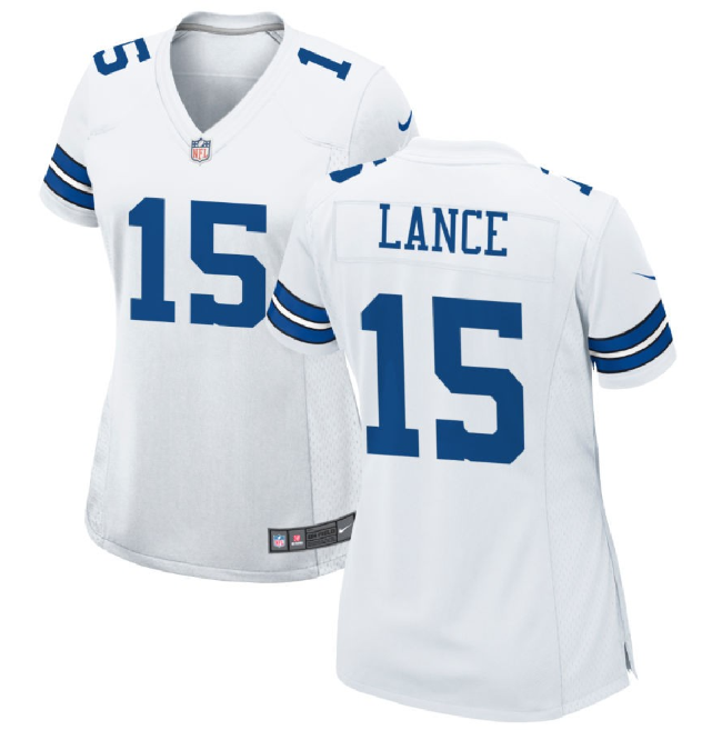Trey Lance Dallas Cowboys white jersey