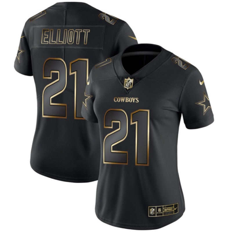 Ezekiel Elliott Dallas Cowboys black jersey