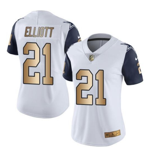 Ezekiel Elliott Dallas Cowboys white jersey
