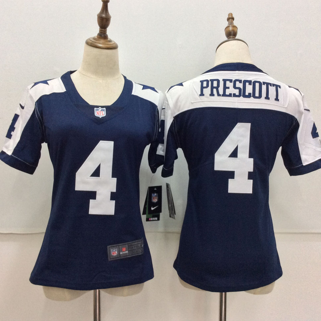 Dak Prescott Dallas Cowboys blue Throwback jersey