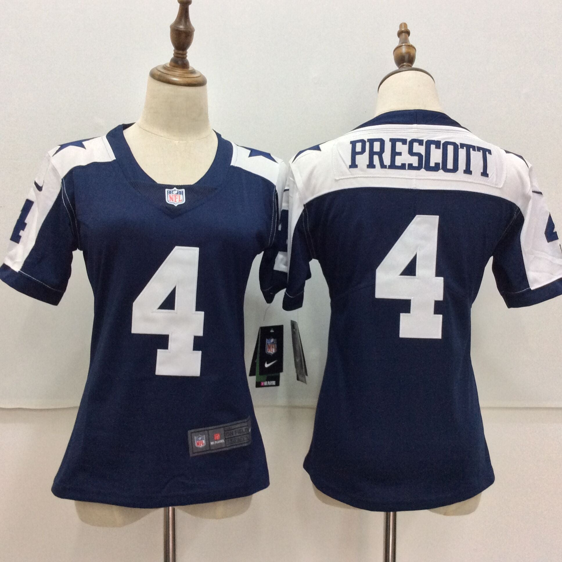 Dak Prescott Dallas Cowboys blue Throwback jersey