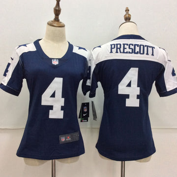 Dak Prescott Dallas Cowboys blue Throwback jersey