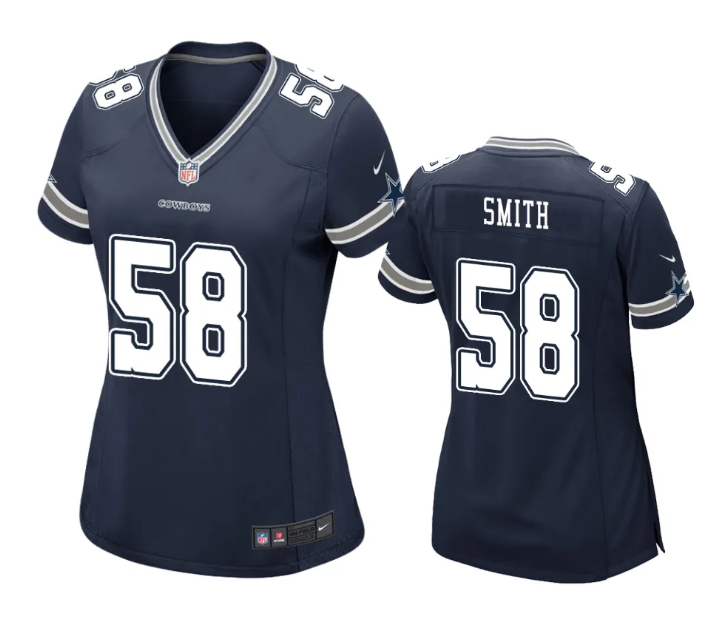 Mazi Smith Dallas Cowboys navy Game jersey
