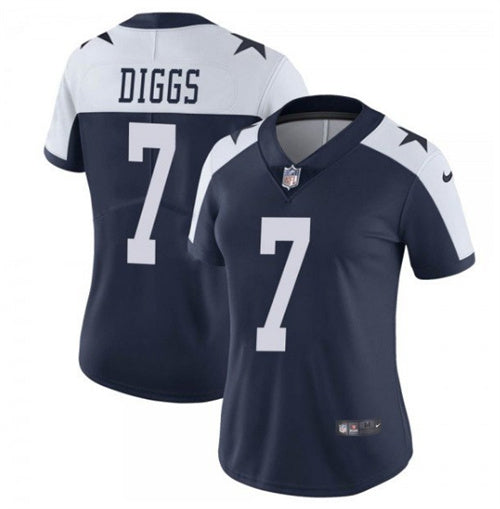 Trevon Diggs Dallas Cowboys navy-white jersey