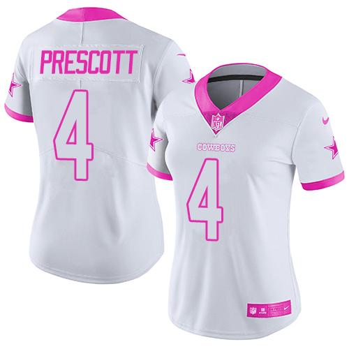 Custom Dallas Cowboys pink jersey