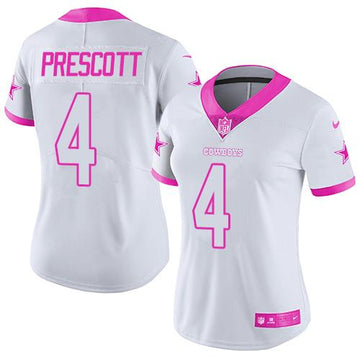 Custom Dallas Cowboys pink jersey