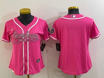 Custom Dallas Cowboys pink jersey