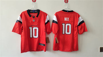 Bo Nix Denver Broncos orange FUSE jersey