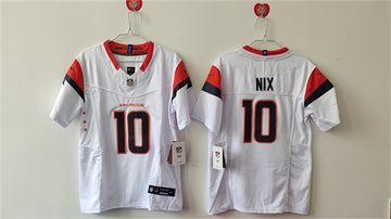 Bo Nix Denver Broncos white FUSE jersey