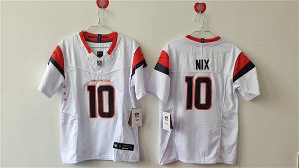 Bo Nix Denver Broncos white FUSE jersey