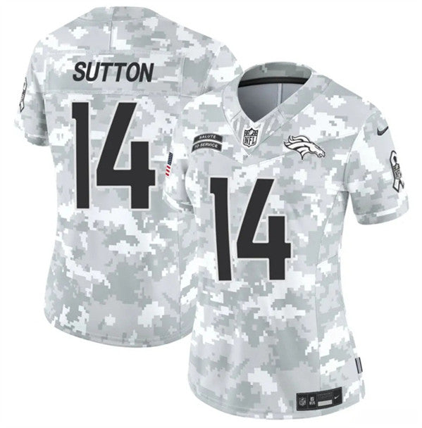 Courtland Sutton Arctic Denver Broncos camo Salute To Service jersey