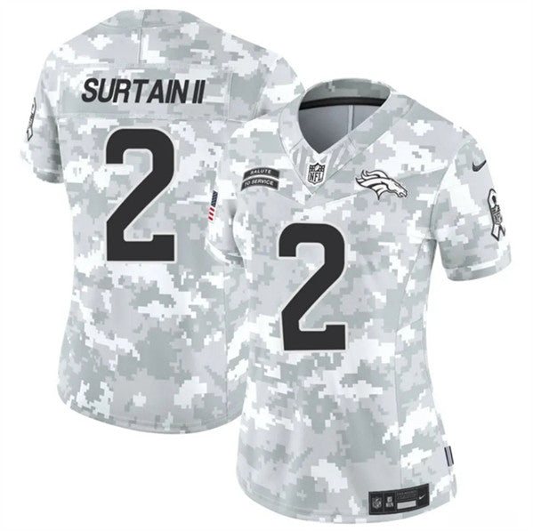 Patrick Surtain II Arctic Denver Broncos camo Salute To Service jersey