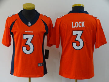 Drew Lock Denver Broncos orange jersey