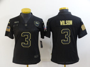 Russell Wilson Denver Broncos black Salute To Service jersey