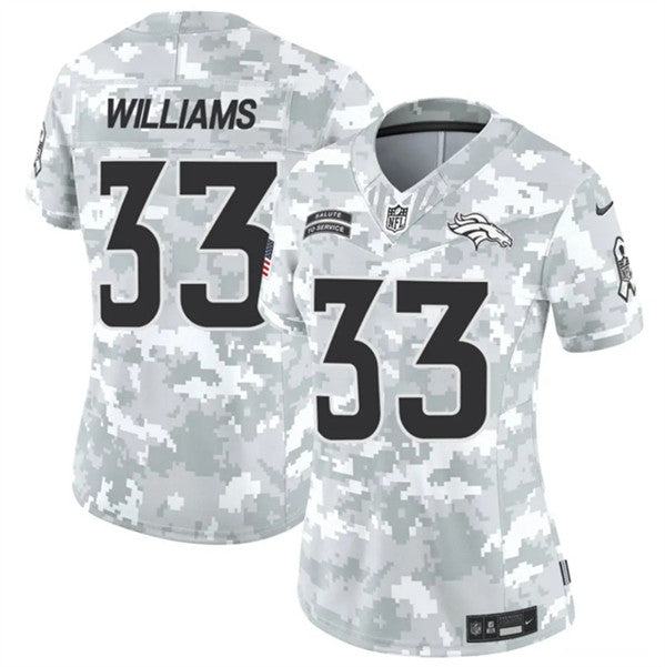 Javonte Williams Arctic Denver Broncos camo Salute To Service jersey
