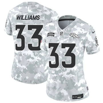 Javonte Williams Arctic Denver Broncos camo Salute To Service jersey