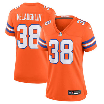 Jaleel McLaughlin Denver Broncos orange Throwback jersey