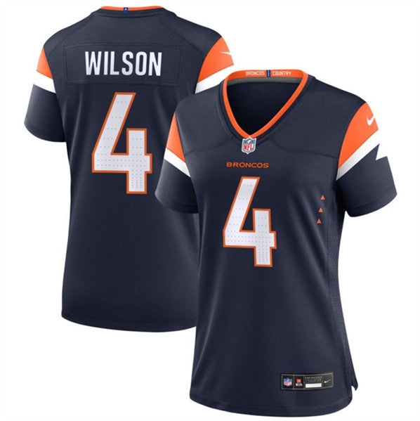 Zach Wilson Denver Broncos navy jersey