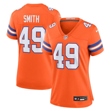 Dennis Smith Denver Broncos orange Throwback jersey