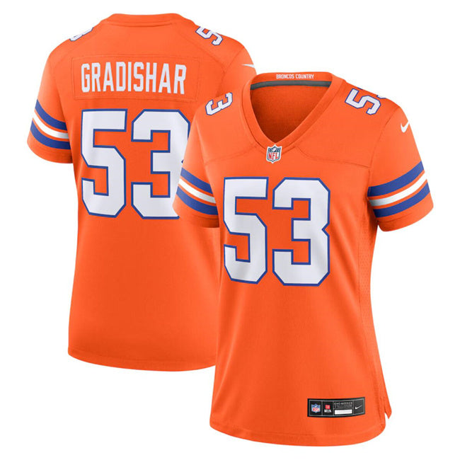 Randy Gradishar Denver Broncos orange Throwback jersey