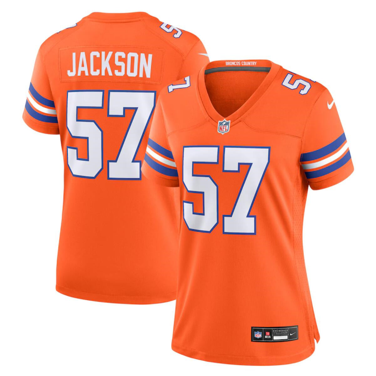 Tom Jackson Denver Broncos orange Throwback jersey