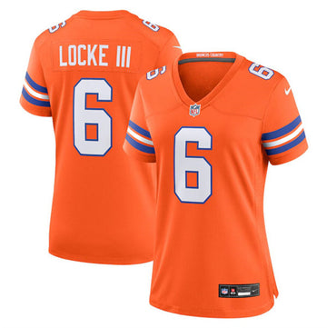 PJ Locke III Denver Broncos orange Throwback jersey