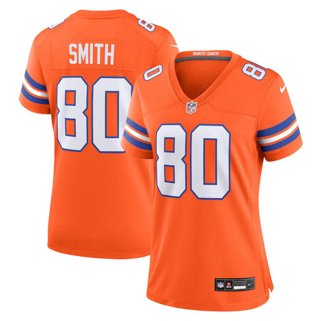 Rod Smith Denver Broncos orange Throwback jersey