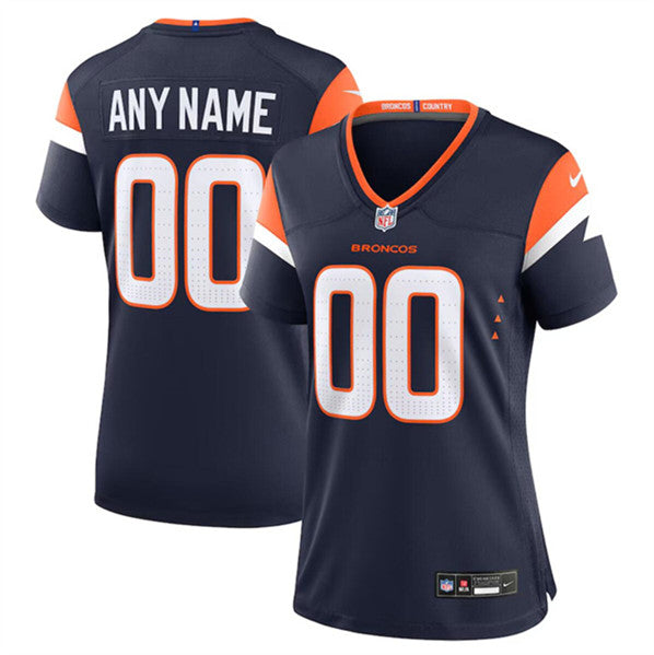 Custom Denver Broncos navy jersey