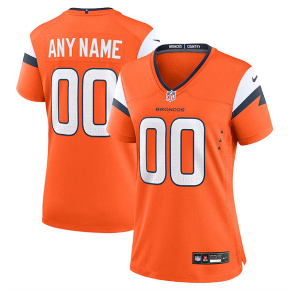 Custom Denver Broncos orange jersey