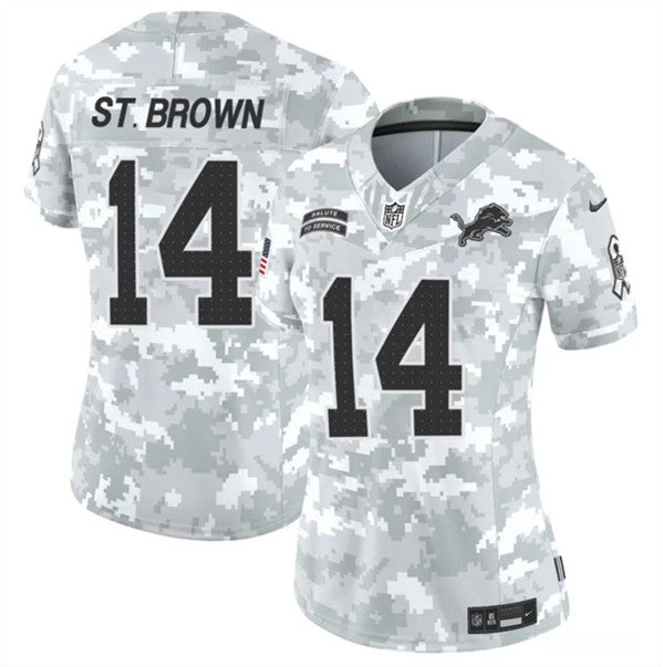 Amon-Ra St Detroit Lions brown Salute To Service jersey