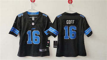 Jared Goff Detroit Lions black jersey