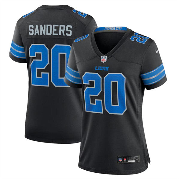 Barry Sanders Detroit Lions black Alternate jersey