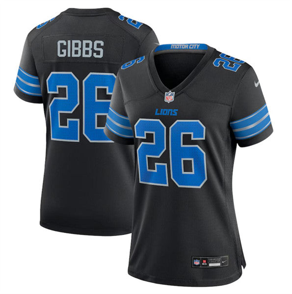 Jahmyr Gibbs Detroit Lions black Alternate jersey
