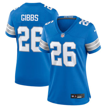 Jahmyr Gibbs Detroit Lions blue jersey