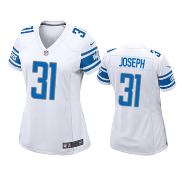 Kerby Joseph Detroit Lions white jersey