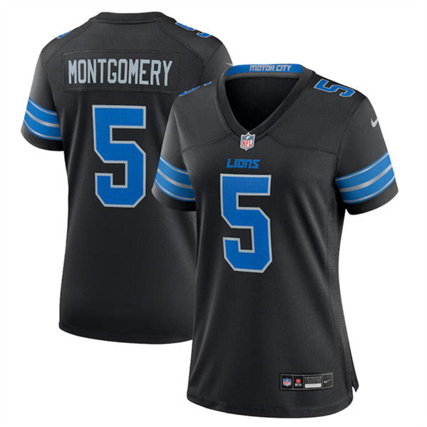 David Montgomery Detroit Lions black Alternate jersey