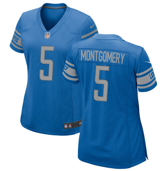 David Montgomery Detroit Lions blue jersey