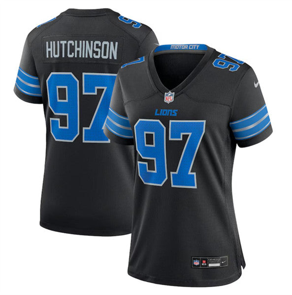 Aidan Hutchinson Detroit Lions black Alternate jersey