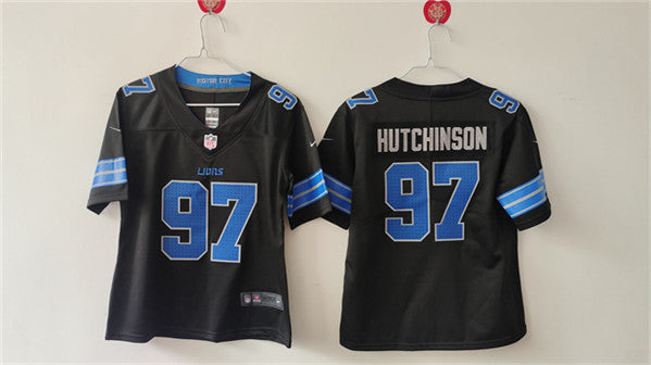 Aidan Hutchinson Detroit Lions black jersey