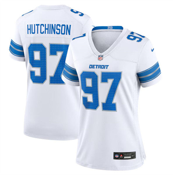 Aidan Hutchinson Detroit Lions white jersey