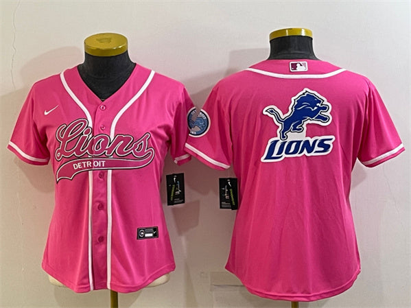 Detroit Lions pink jersey