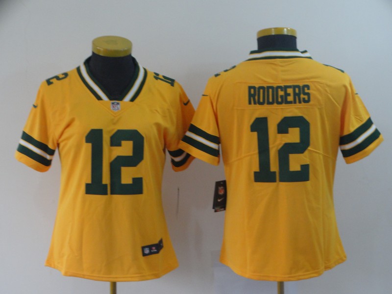 Aaron Rodgers Green Bay Packers green Inverted Legend jersey