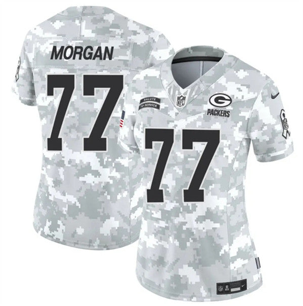 Jordan Morgan Arctic Green Bay Packers green Salute To Service jersey