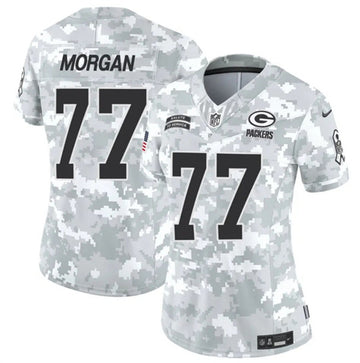 Jordan Morgan Arctic Green Bay Packers green Salute To Service jersey