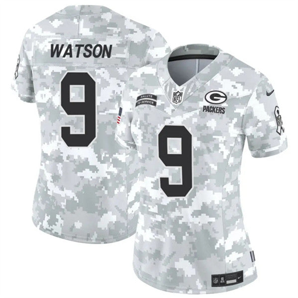 Christian Watson Arctic Green Bay Packers green Salute To Service jersey