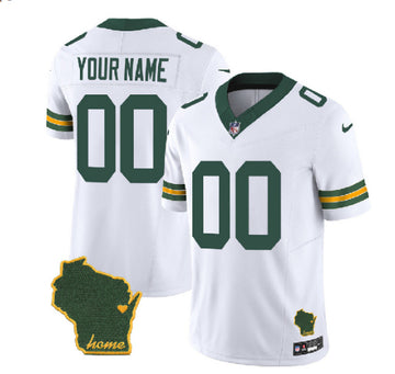Custom Green Bay Packers green FUSE jersey