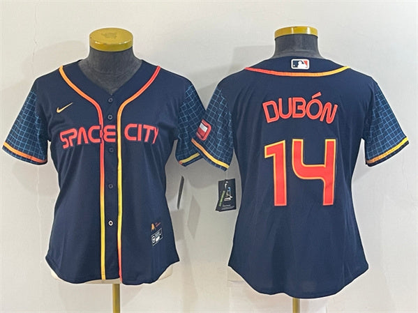 Mauricio Dubon Houston Astros navy City Connect jersey