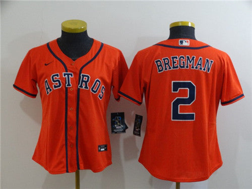 Alex Bregman Houston Astros orange jersey