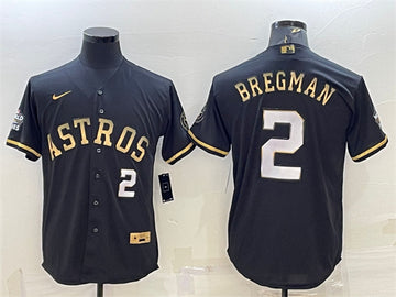 Alex Bregman Houston Astros black jersey